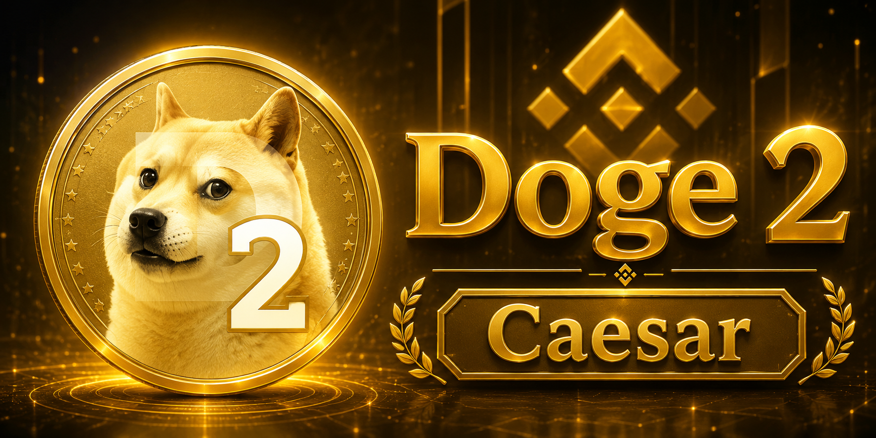 Doge 2 Caesar — gold coin on BNB Chain